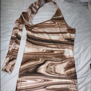 Coffee Swirl Dress